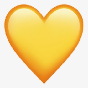 Yellow Heart Emoji Png, Transparent Png , Png Download - Yellow Emoji Heart Transparent, Png Download, Free Download