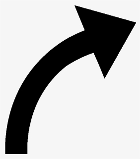 90 Degree Curved Arrow, HD Png Download, Free Download