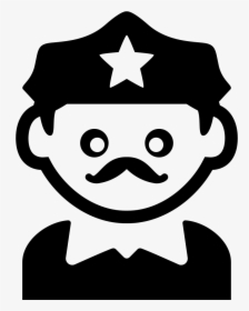 Policeman With Moustache - Young Chef Png, Transparent Png, Free Download