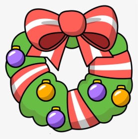 Wreath Clipart Christmas Garland Free Images Image - Christmas Wreath Cartoon Png, Transparent Png, Free Download