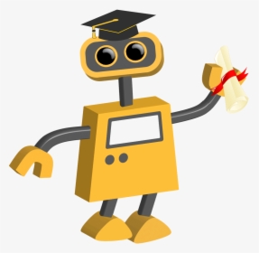 Transparent Graduation Cap Png Transparent - Transparent Background Robot, Png Download, Free Download