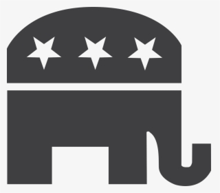 Conservatives, Elephant, Gop, Right Wing - Republican Logo Black And White, HD Png Download, Free Download
