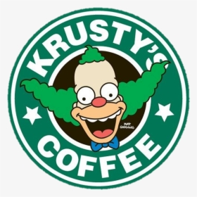 Aesthetic Tumblr Simpson Krustyband Krusty Starbucks - Starbucks Parody Logos, HD Png Download, Free Download