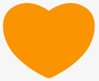 Heart Emoji Orange Computer Icons Clip Art - Transparent Background Orange Heart Emoji, HD Png Download, Free Download