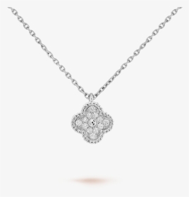 Transparent Bling Necklace Png - Van Cleef Alhambra Diamond, Png Download, Free Download