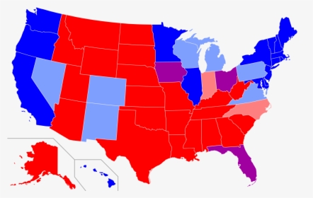 Blue And Red States, HD Png Download, Free Download