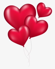 Two Heart Emoji Transparent Red Heart Png Clipart - Heart Balloons Png, Png Download, Free Download