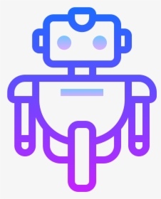 Robot Icon Png -robot 3 Icon - Purple Robot Png, Transparent Png, Free Download