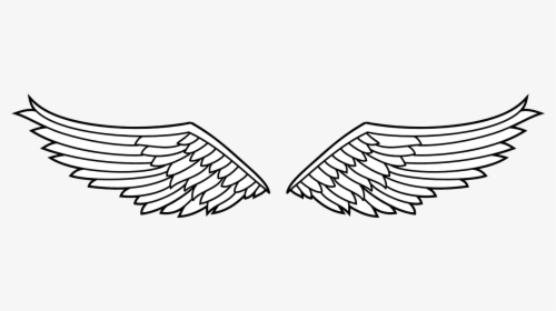 Transparent Winged Shield Clipart - Eagle Wings Clipart Black And White, HD Png Download, Free Download