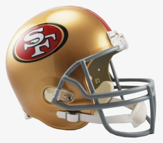 San Francisco 49ers Vsr4 Replica Helmet - 49ers Helmet Png, Transparent Png, Free Download