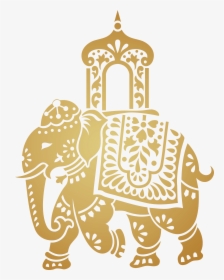 Decorative Indian Elephant Transparent Clip Art Image, HD Png Download, Free Download