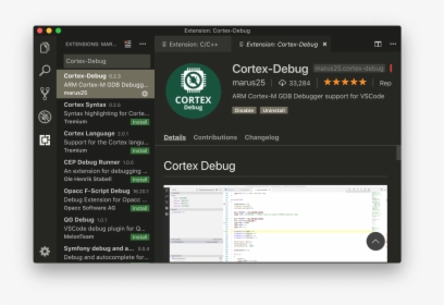 Cortex-debug Extension - Nrf52 Debug Visual Studio Code, HD Png Download, Free Download
