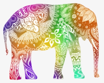 Elephant With Design Inside, HD Png Download, Free Download