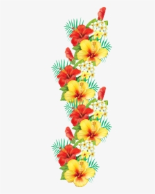 Mexican Flowers Png - Decorative Tropical Flowers Png, Transparent Png, Free Download