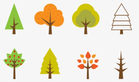 Seasonal Tree Illustration Free Vector And Png The - Simple Tree Illustration Png, Transparent Png, Free Download