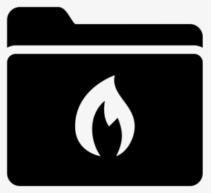 Burn Folder Filled Icon - Emblem, HD Png Download, Free Download