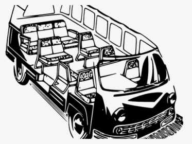 Vans Clipart Land Transportation - Volkswagen Type 2, HD Png Download, Free Download