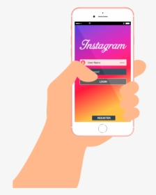 Instagram Mobil Png Vector , Png Download - Bizi Instagramdan Takip Edin, Transparent Png, Free Download