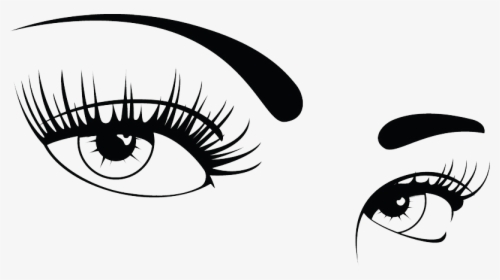 Eyes Png Transparent - Eyes With Lashes Clipart, Png Download, Free Download