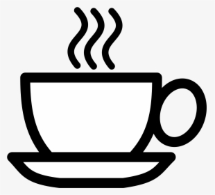 Clip Art Coffee Cup Icon - Cup White And Black, HD Png Download, Free Download