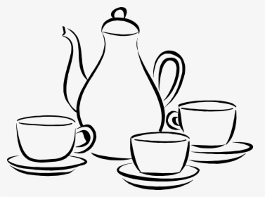 Transparent Cup Of Coffee Png - Coffee Pot And Cups, Png Download, Free Download
