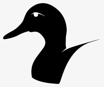 Donald Duck Mallard Daisy Duck Goose - Duck Head Silhouette, HD Png Download, Free Download