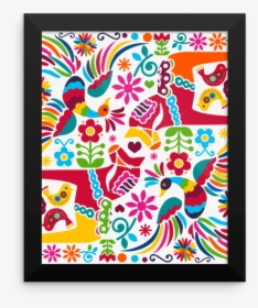 Mexican Otomi Framed Photo Paper Poster - Mexican Frame, HD Png Download, Free Download