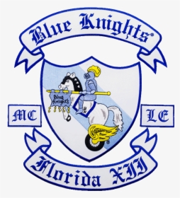 Motorcycle Patch Samples - Blue Knights Mc Club Logo, HD Png Download, Free Download