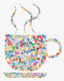 This Free Icons Png Design Of Colorful Coffee Circles - Colorful Coffee Cup With Coffee, Transparent Png, Free Download