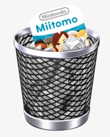 Trash Can With Paper Png, Transparent Png, Free Download