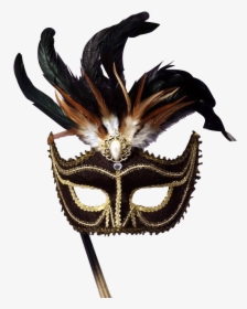 Black Venetian Masquerade Mask - Venetian Masquerade Masks Png, Transparent Png, Free Download
