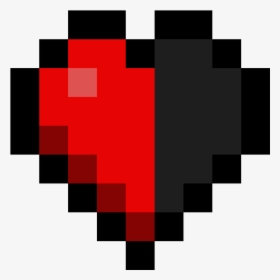 Transparent Kalp Png - Half A Heart Minecraft, Png Download, Free Download