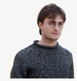 Daniel Radcliffe In Grey Sweater Looking Away - Daniel Radcliffe Deathly Hallows Part 2, HD Png Download, Free Download