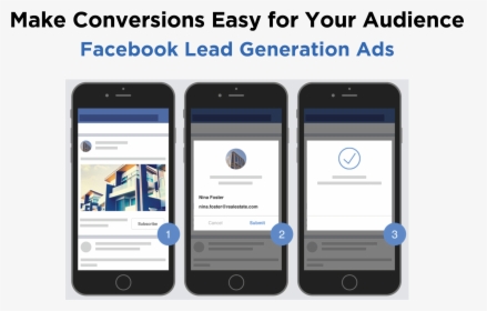 Facebook Lead Gen Example, HD Png Download, Free Download