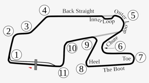 Watkins Glen Track Map, HD Png Download, Free Download