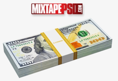 Blue Hundred Dollar Bill Png - Stack Of Ten Thousand Dollars, Transparent Png, Free Download