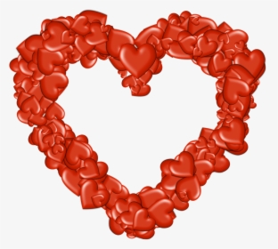 Kalp, Png, Aşk, Sevgililer Günü, Scrapbooking - Heart Made Of Hearts Png, Transparent Png, Free Download