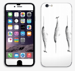 Narwhale Skin Iphone 6/6s - Iphone 6 Grå, HD Png Download, Free Download
