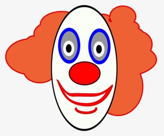 Easy Creepy Clipart Smiley Face Clown Drawing Free - Clown Face No Background, HD Png Download, Free Download