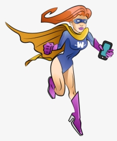 Superwoman Image Gallery Of Super Woman Clipart - Girl Super Villain Cartoon, HD Png Download, Free Download