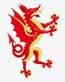 Welsh Dragon Coat Of Arms, HD Png Download, Free Download