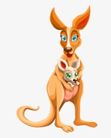 Kangaroo Cartoon Transparent Images - Kangaroo Png Transparent, Png Download, Free Download