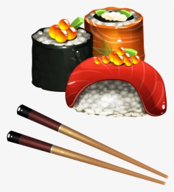 Japanese Clipart Chopstick Japanese - Sushi Clipart Png, Transparent Png, Free Download