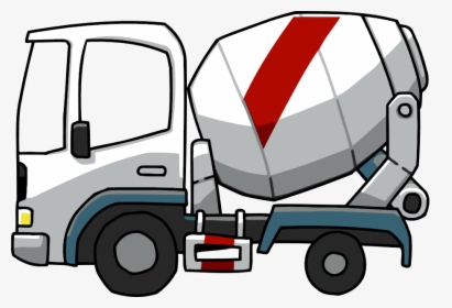 Concrete Mixer - Concrete Mixer Truck Cartoon Png, Transparent Png, Free Download