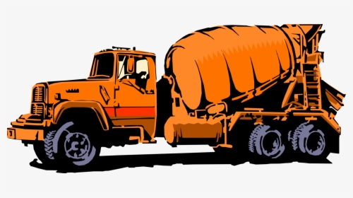 Vector Illustration Of Construction Industry Heavy - Truck, HD Png Download, Free Download