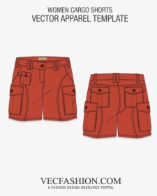 Burnt Orange Cargo Shorts Template"  Class="lazyload - Cacau Show, HD Png Download, Free Download