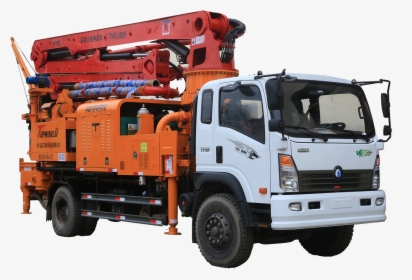 Cheap Price Topworld 25m Truck-mounted Concrete Mixer - Concrete Mixer Pump Truck, HD Png Download, Free Download