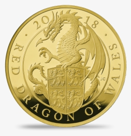 2018 Queen's Beast Dragon 1 Oz Platinum, HD Png Download, Free Download