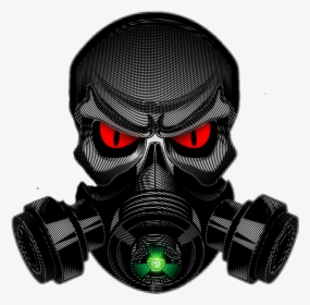 Skull With Gas Mask Png - Gas Mask Logo Png, Transparent Png, Free Download
