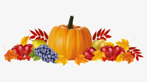 Clip Art Pumpkin With Free Picture - Pumpkins And Leaves Hd, HD Png Download, Free Download